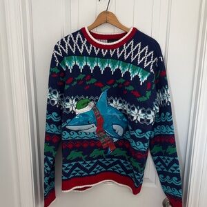 Ugly Christmas Sweater with Shark